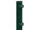 Zaunpfosten mit Klemmen Standardfarbe: RAL 6005 Moosgrün 1.000 mm Zum Einbetonieren Eckpfosten (90°)