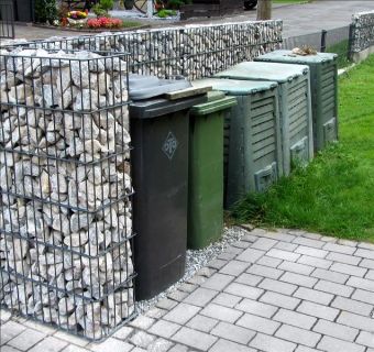 Mülltonnenabtrennung Incognito L-Form 1 Mülltonne (120 x 100 cm) 120 cm
