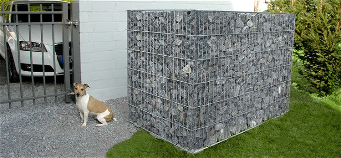 Mülltonnenabtrennung Incognito L-Form 2 Mülltonnen (170 x 100 cm) 120 cm