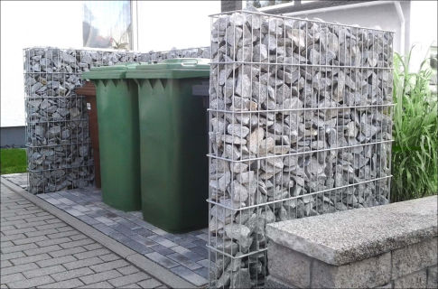 Mülltonnenabtrennung Incognito L-Form 2 Mülltonnen (170 x 100 cm) 140 cm