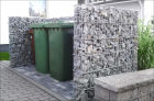 Mülltonnenabtrennung Incognito U-Form 3 Mülltonnen (240 x 100 cm) 120 cm